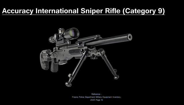 Sniper rifle.